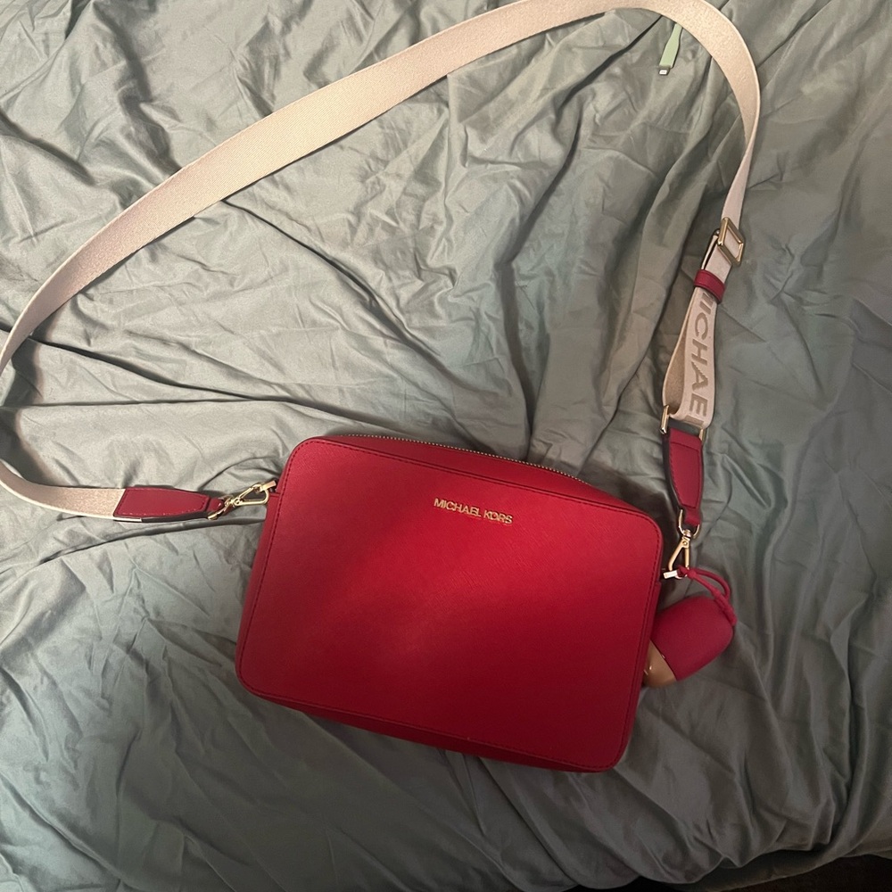 Michael Kors Red Crossbody Bag
